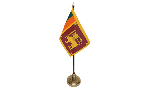 Sri Lanka Table Flag Flags - United Flags And Flagstaffs