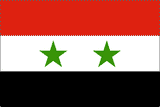 Syria National Flag Printed Flags - United Flags And Flagstaffs