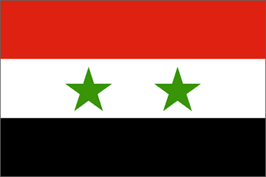 Syria National Flag Printed Flags - United Flags And Flagstaffs