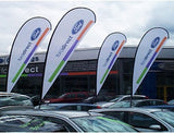 Forecourt Teardrop Flags - Includes drive on base Flags - United Flags And Flagstaffs