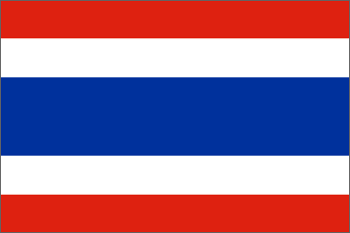 Thailand National Flag Printed Flags - United Flags And Flagstaffs
