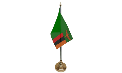 Zambia Table Flag Flags - United Flags And Flagstaffs